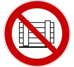 Rouleau de Pictos d'Interdiction - Ne pas obstruer - P023