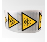 Rouleau de Pictos de Danger - Risque biologique - W009 25 mm