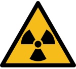 Rouleau pictos - Danger Matières radioactives - W003 - ISO 7010 - 250 ex