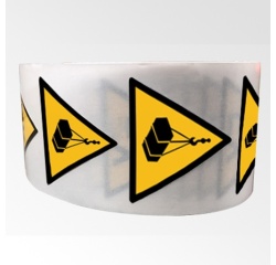 Rouleau de pictos - Danger charges suspendues - W015 - 250 ex