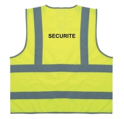 Gilet de sécurité ECO+ jaune fluo bandes réfléchissantes XL