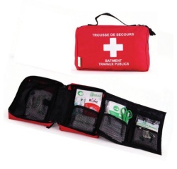 Trousse de secours - BTP premier secours nylon - 1 à 5 personnes