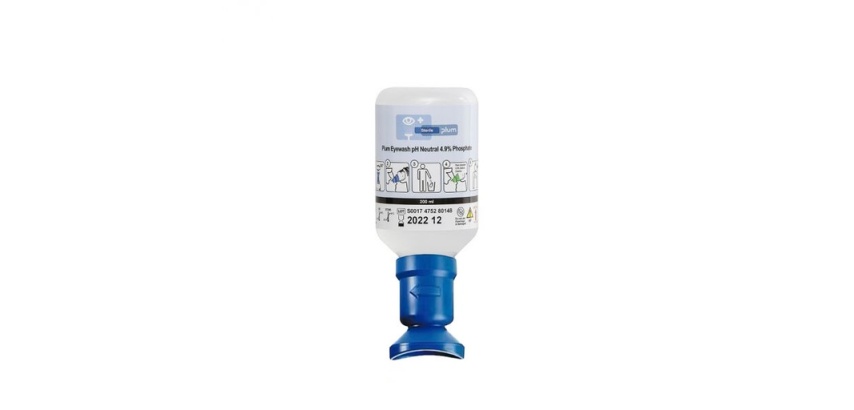 Lave-oeil - Solution neutre tampon phosphate 4,9% - Flacon 200 mL