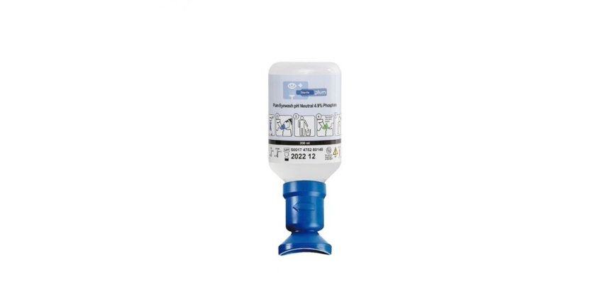 Lave-oeil - Solution neutre tampon phosphate 4,9% - Flacon 200 mL