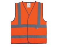 Gilet de sécurité haute visibilité ECO+ orange réfléchissant XL