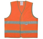 Gilet de sécurité ECO+ orange fluo bandes réfléchissantes L