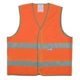 Gilet de sécurité ECO+ orange fluo bandes réfléchissantes L