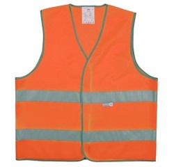 Gilet de sécurité ECO+ orange fluo bandes réfléchissantes XL