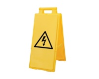Chevalet signalisation Danger Électrique - Jaune haute visibilité