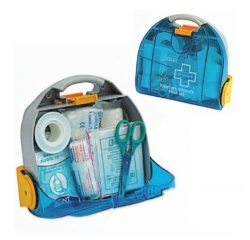 Mallette secours - Multi activités ABS - Bleu translucide 4 à 8 personnes