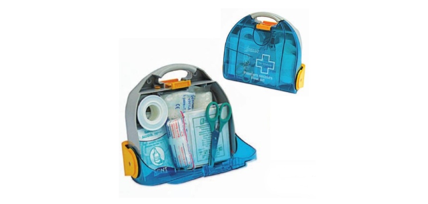 Mallette secours - Multi activités ABS - Bleu translucide 4 à 8 personnes