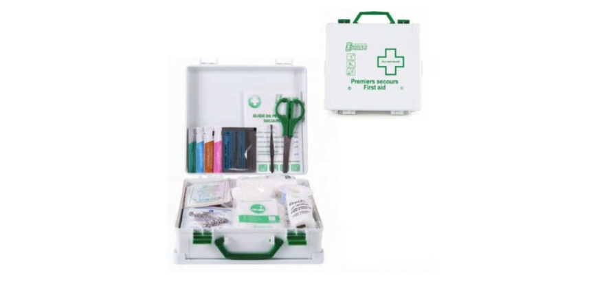 Mallette premiers secours – Multi-activités – Coque ABS blanc 1 à 4 personnes