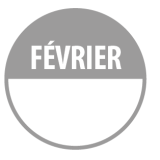 Rouleau de pastilles - Mois de février - Zone de texte