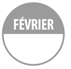 Rouleau de pastilles - Mois de février - Zone de texte