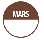 Rouleau de pastilles adhésives - Mars + zone de texte - 500 ex