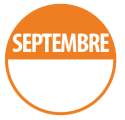 Rouleau de Pastilles - "Septembre" avec zone de texte - 500 ex