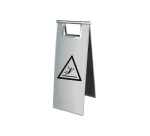 Balise Chevalet - Surface Glissante - W011 - 600x230 mm - Inox