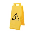 Chevalet de signalisation Danger - Jaune haute visibilité - H 60 mm