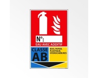 Panneau Incendie - Extincteur Classe AB - 160 x 250 mm
