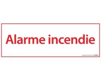 Panneau de signalétique - Alarme Incendie - 210 x 75 mm
