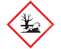 Lot d'étiquettes GHS09 - Danger Environnement - Losange - Vinyle 100 x 100 mm