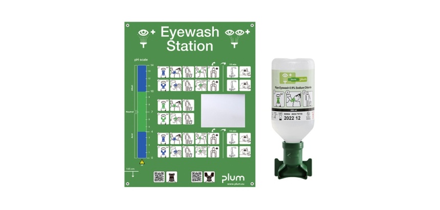 Solution Saline - Lave-oeil Station Rinçage Oculaire PLUM 1