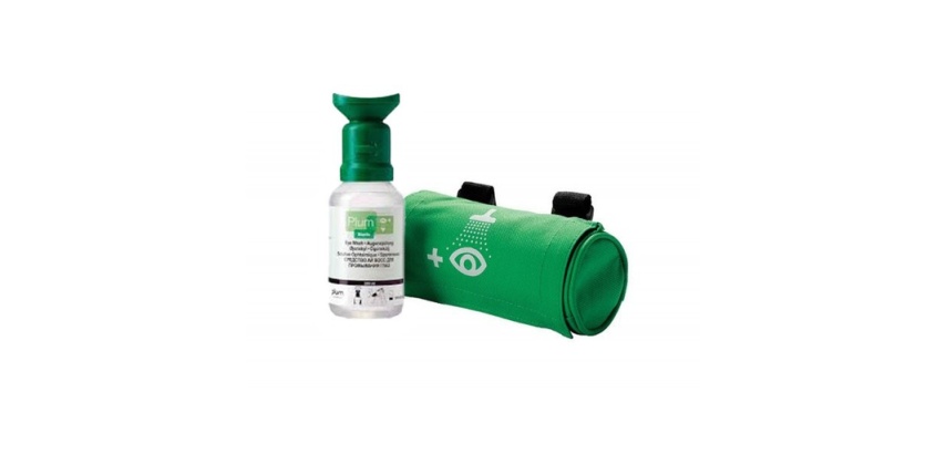 Trousse de secours lave-œil – Solution saline stérile 200 mL