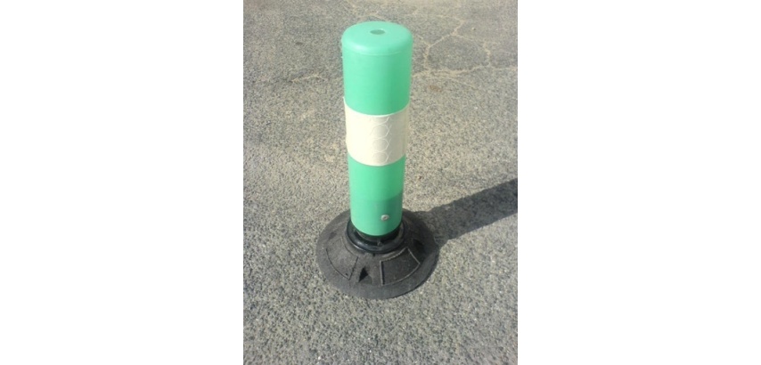 Balise jalonnement réfléchissante - Polyéthylène - Verte 500 mm