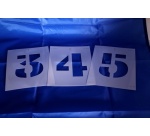 Pochoir - Lettres  Chiffres - Kit complet - PVC souple Hauteur: 25 mm