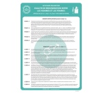 Affiche - Égalité de rémunération H/F - Papier plastifié