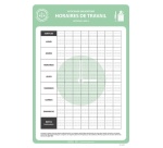 Affiche - Horaires de travail - Format A3 - Papier plastifié