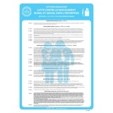 Panneau - Affichage Harcèlement Travail - Papier plastifié - A3