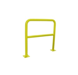 Barrière de protection - Arceau de sécurité en acier - jaune/noir 1000 mm Jaune
