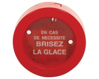 Boîte à clés de secours - Format rond ø100 mm - Plastique ABS
