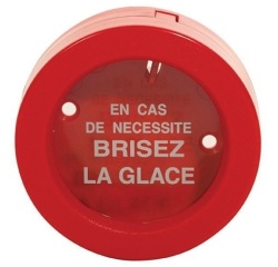 Boîte à clés de secours - Format rond ø100 mm - Plastique ABS