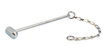 Kit d'urgence - Marteau bris de glace avec chaînette - 140 x 30 mm