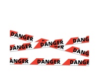 Rubalise de chantier - DANGER - NF P98-465 - Longueur 10 mètres