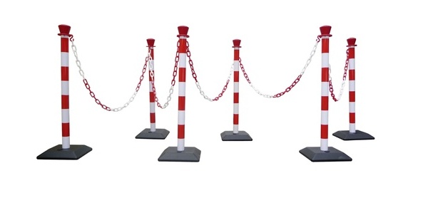 Chaîne de Signalisation à Maillons pour poteaux - 2 m - PVC