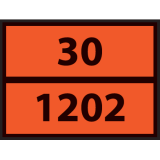 Plaque ADR - Transport Carburant - Orange Rétro-réfléchissant Plaque magnétique