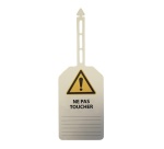 Plaquettes - Danger "Ne pas toucher" - 85x145mm Polyester