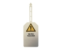Plaquettes - Danger "Ne pas toucher" - 85x145mm Polyester