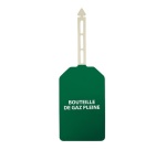 Plaquettes - Danger Bouteille de gaz pleine - Polyester