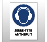 Panneau EPI - Serre-tête anti-bruit obligatoire - M003 - ISO 7001 Vinyle Souple Autocollant A5