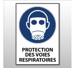 Panneau - Protection des voies respiratoires obligatoire - M017 PVC 2 mm A3