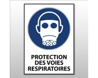 Panneau - Protection des voies respiratoires obligatoire - M017 PVC 2 mm A3