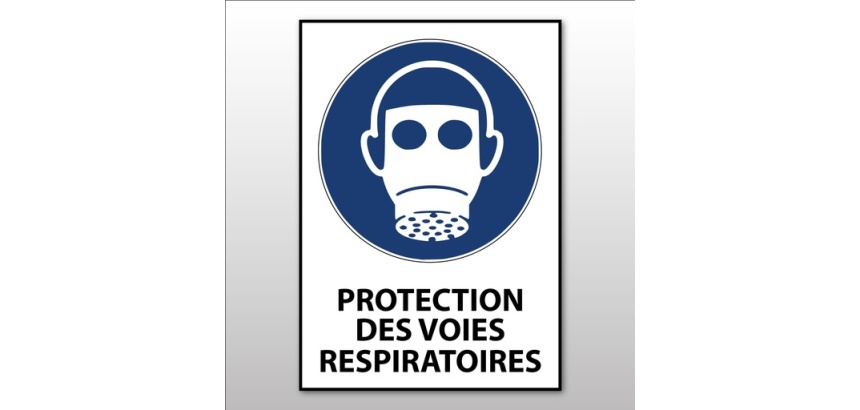 Panneau - Protection des voies respiratoires obligatoire - M017 PVC 2 mm A3