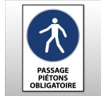 Signalétique - Passage piétons obligatoire - M024 - ISO 7010