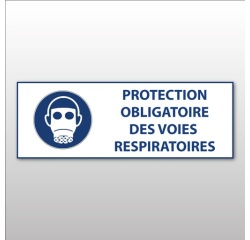 Panneau obligation - Protection des voies respiratoires - ISO 7010