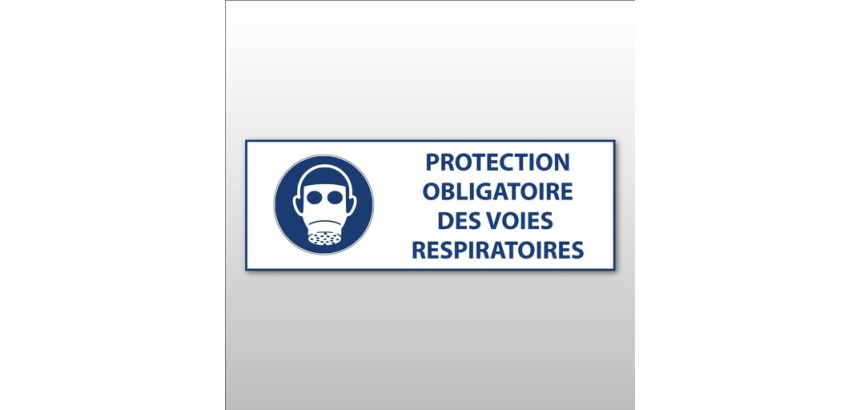 Panneau obligation - Protection des voies respiratoires - ISO 7010