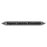 Marqueur Tuyauterie - Vapeur humide - Vinyle Laminé - NFX 08-105 150 x 12 mm